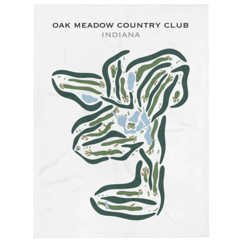 Oak Meadow Country Club, Indiana - Printed Golf Courses