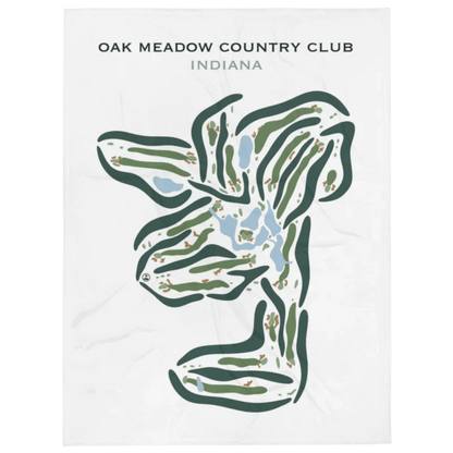 Oak Meadow Country Club, Indiana - Printed Golf Courses