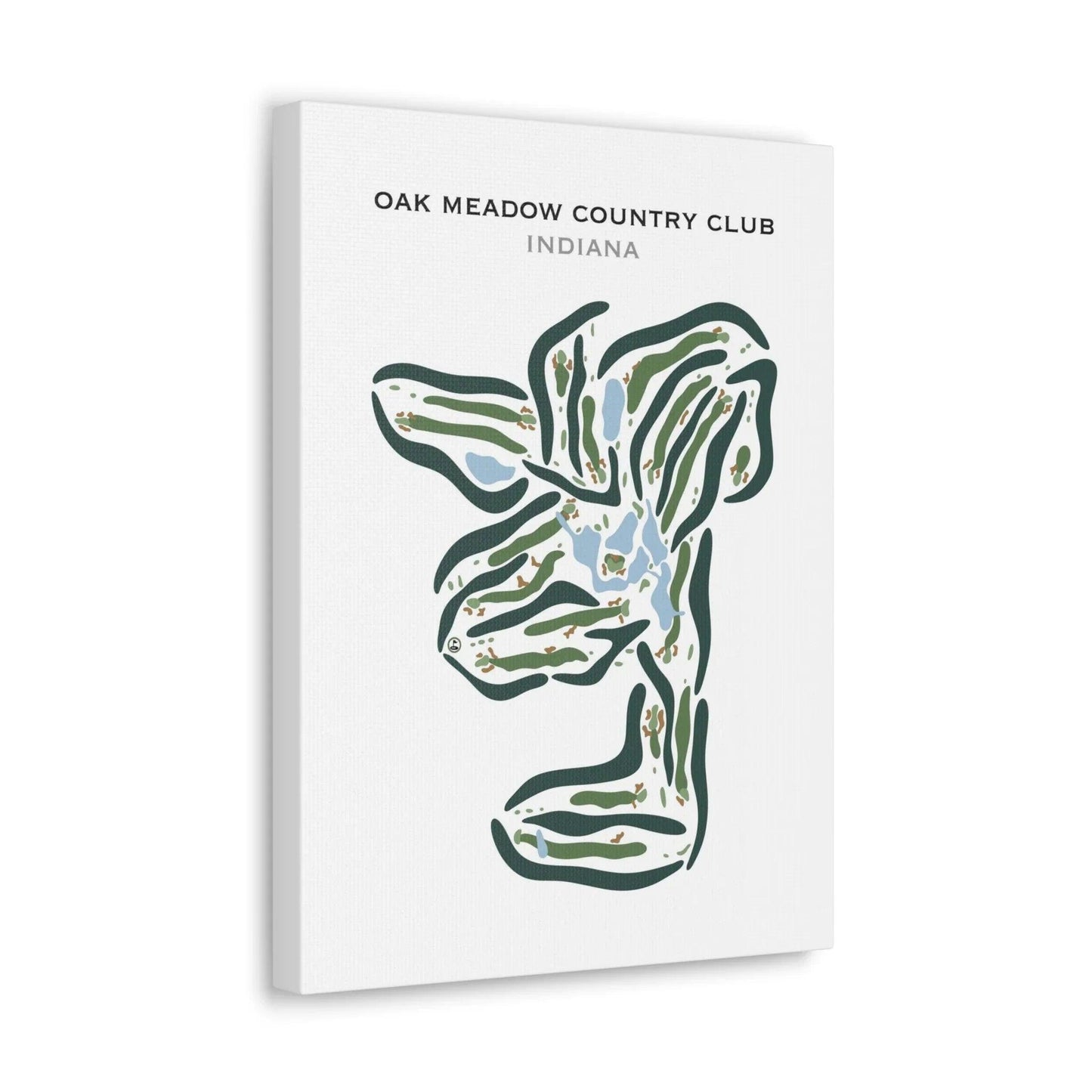 Oak Meadow Country Club, Indiana - Printed Golf Courses