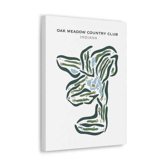 Oak Meadow Country Club, Indiana - Printed Golf Courses