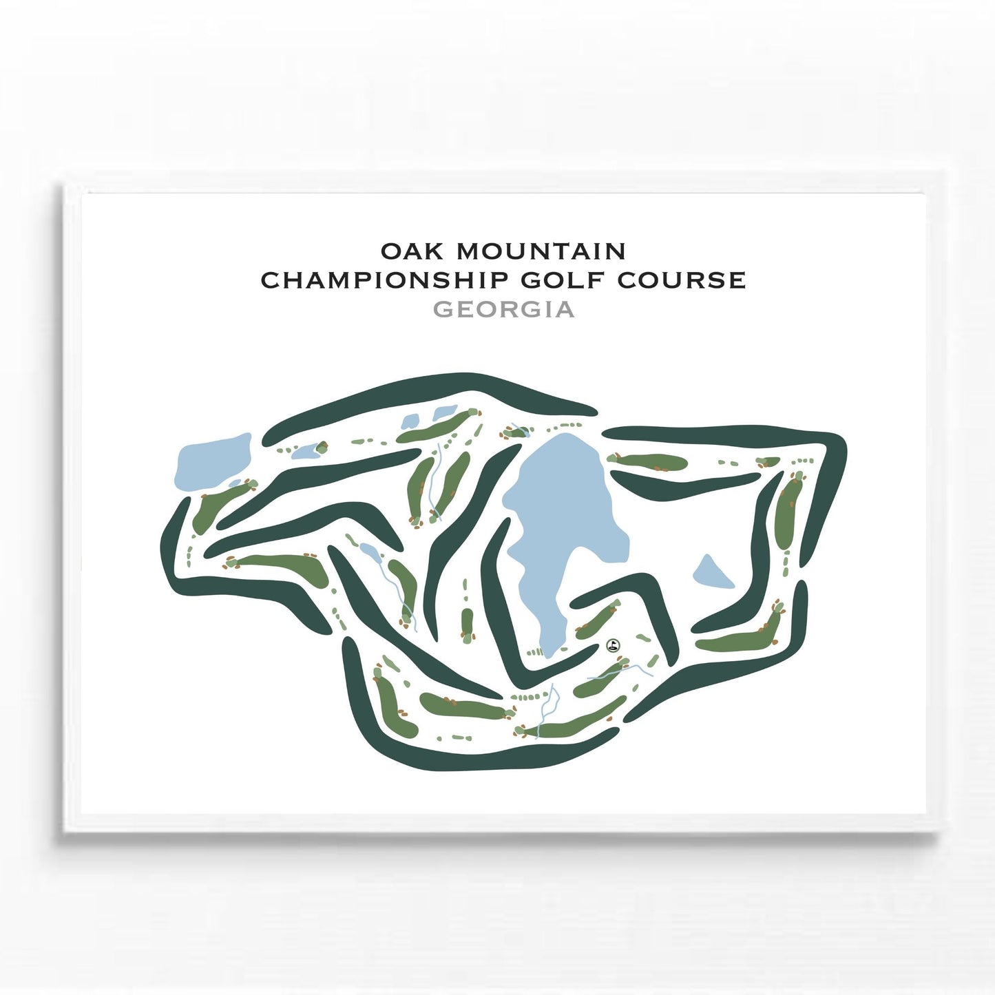 Oak Mountain Championship Golf Course, Georgia - Printed Golf Courses