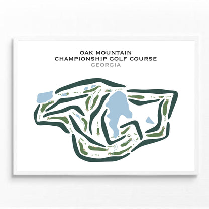 Oak Mountain Championship Golf Course, Georgia - Printed Golf Courses