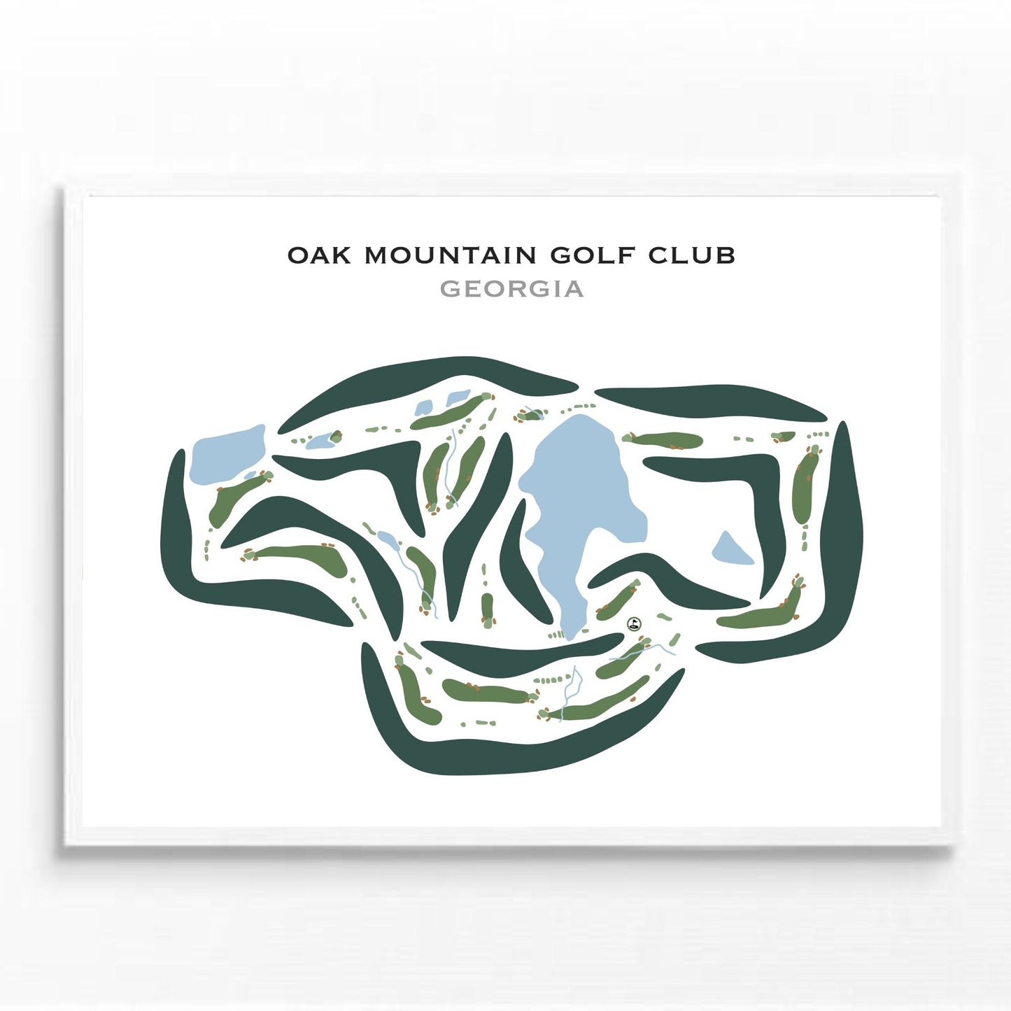Oak Mountain Golf Club, Georgia - Printed Golf Courses