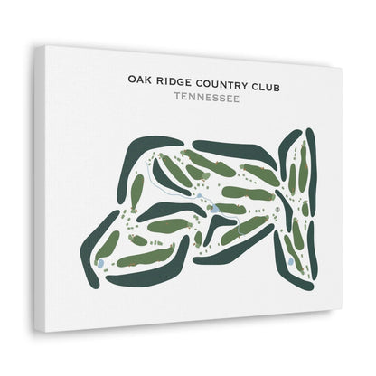 Oak Ridge Country Club, Tennessee - Printed Golf Courses