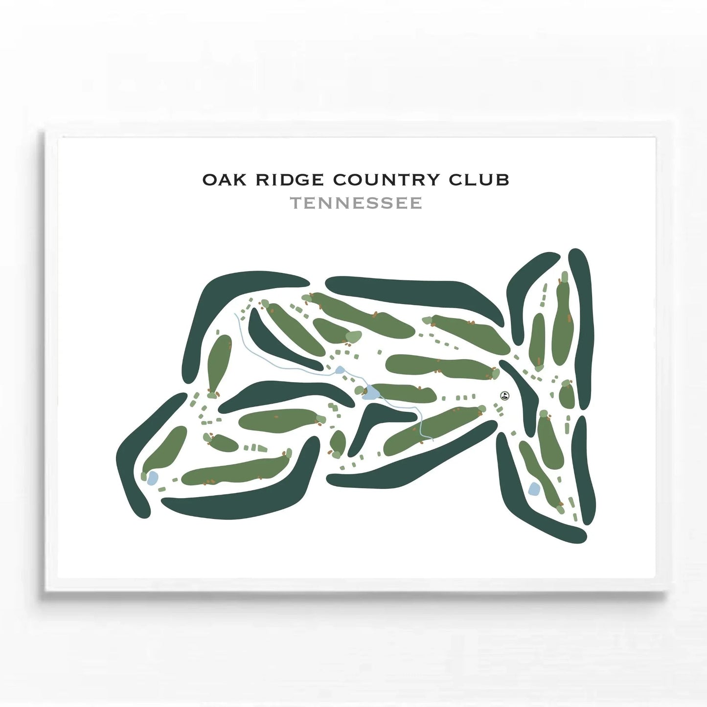 Oak Ridge Country Club, Tennessee - Printed Golf Courses