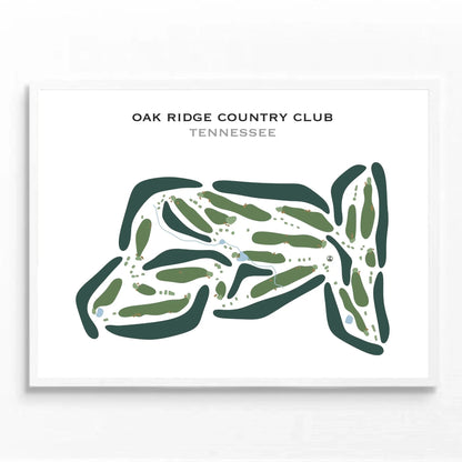 Oak Ridge Country Club, Tennessee - Printed Golf Courses
