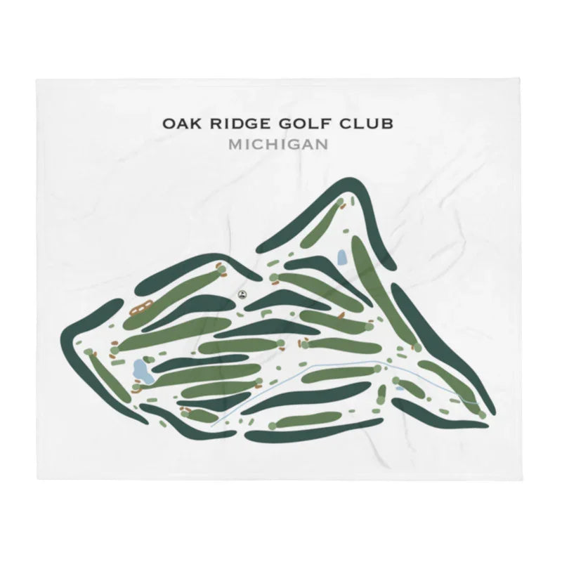 Oak Ridge Golf Club, Michigan - Printed Golf Course