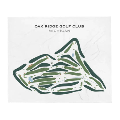 Oak Ridge Golf Club, Michigan - Printed Golf Course