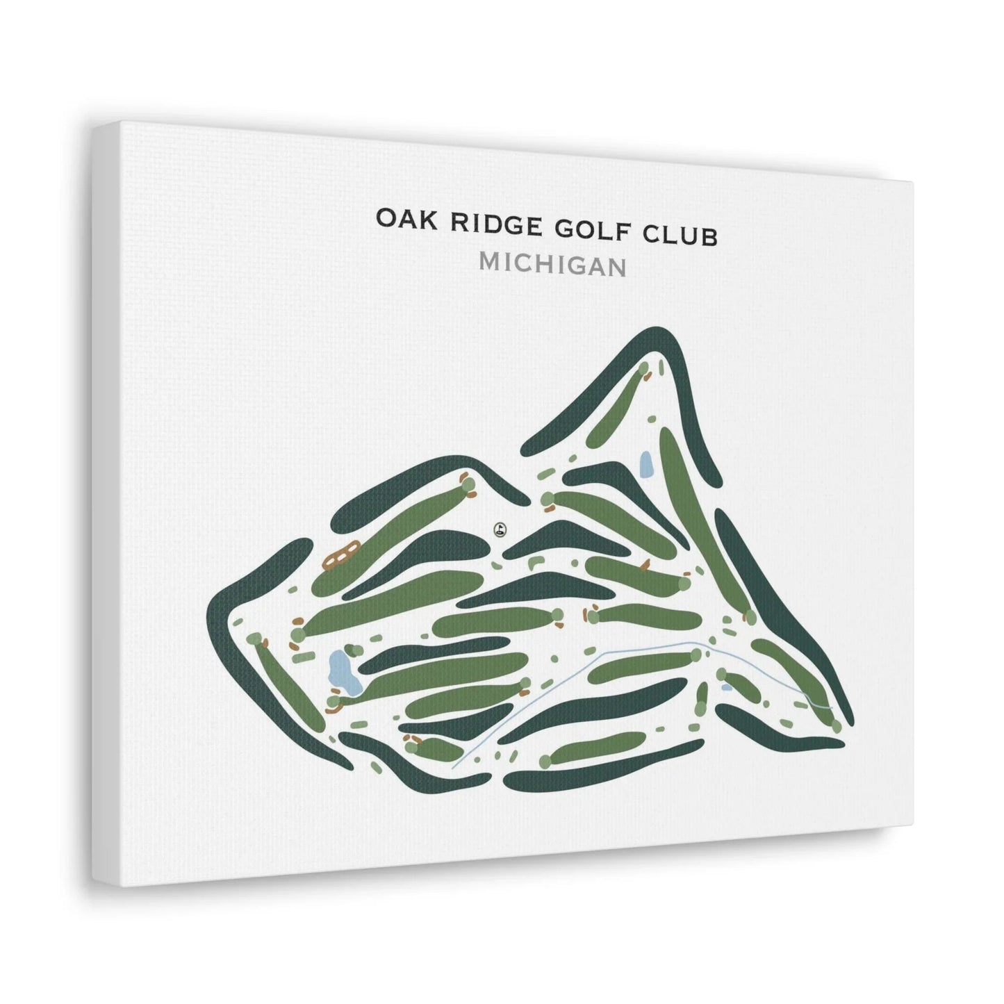 Oak Ridge Golf Club, Michigan - Printed Golf Course