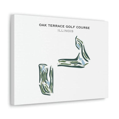 Oak Terrace Golf Course, Illinois - Printed Golf Courses