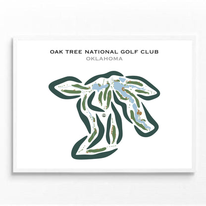 Oak Tree National Golf Club, Oklahoma - Printed Golf Courses