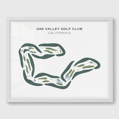 Oak Valley Golf Club, California - Printed Golf Courses
