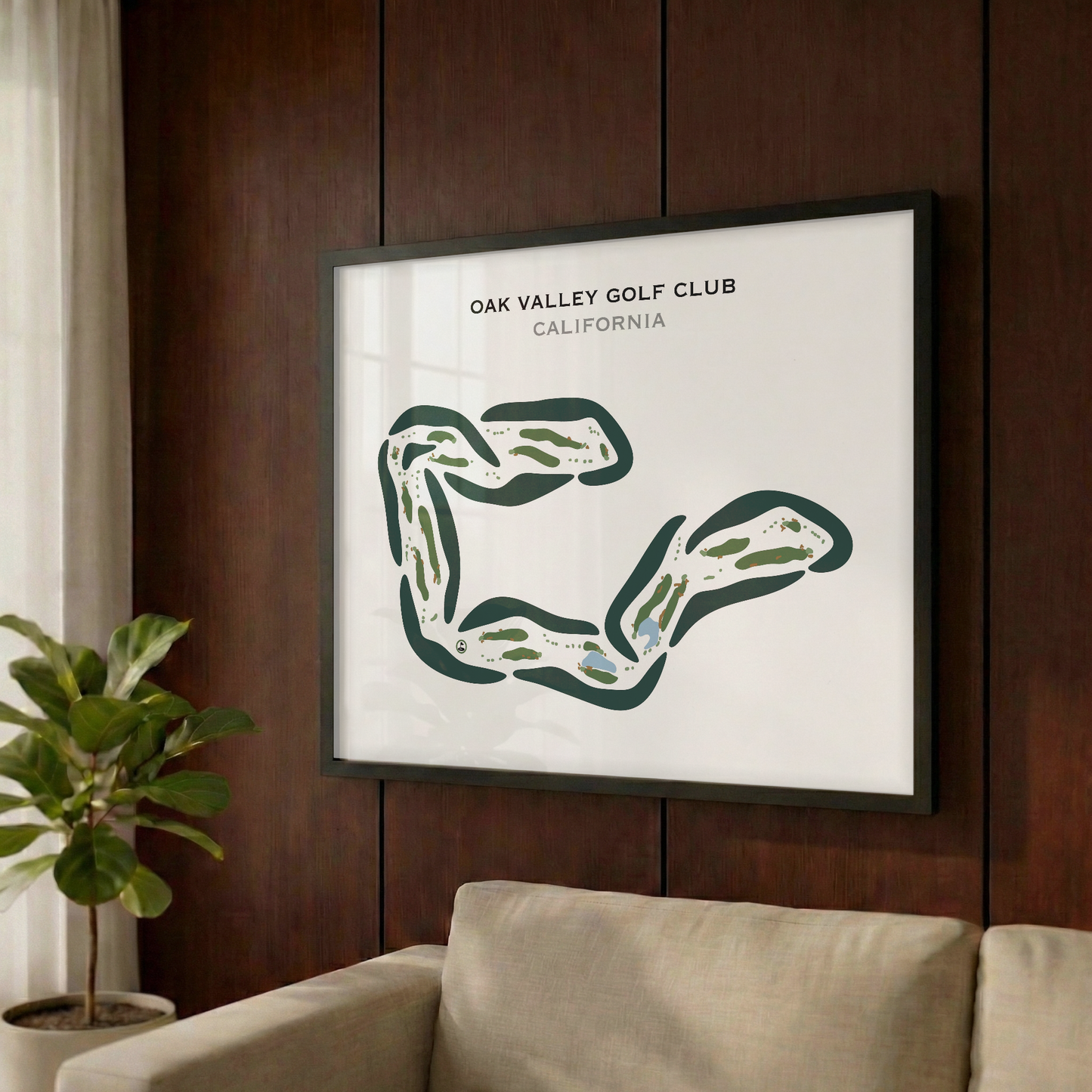 Oak Valley Golf Club, California - Printed Golf Courses