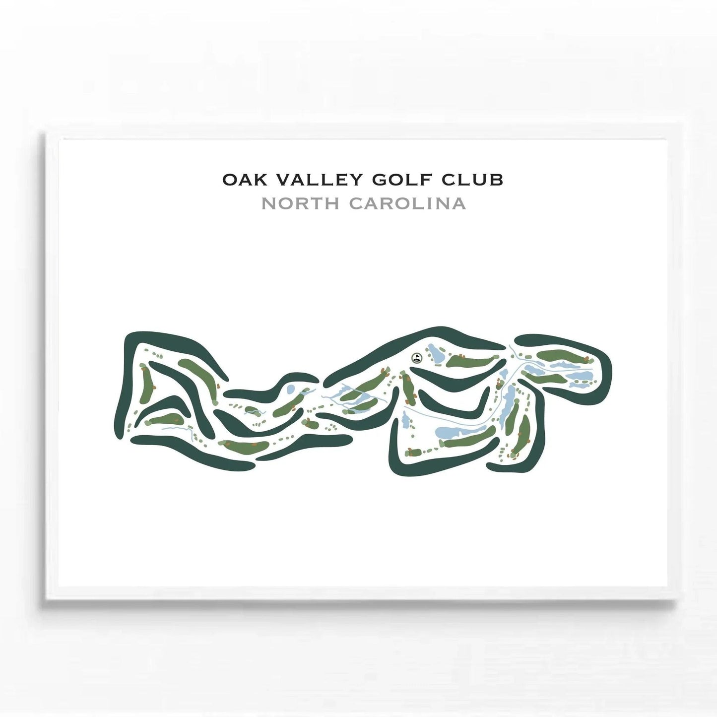 Oak Valley Golf Club, North Carolina - Printed Golf Courses