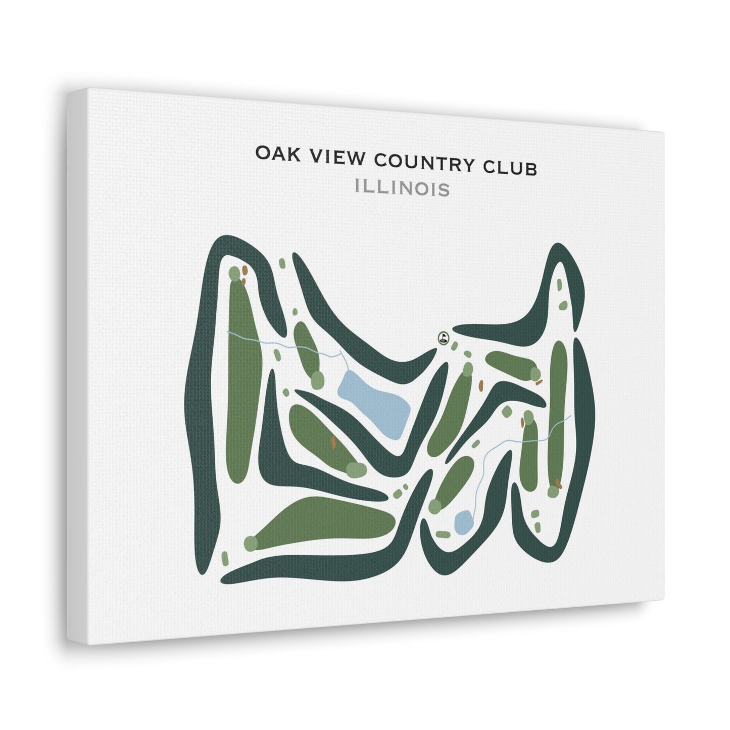 Oak View Country Club, Illinois - Printed Golf Courses
