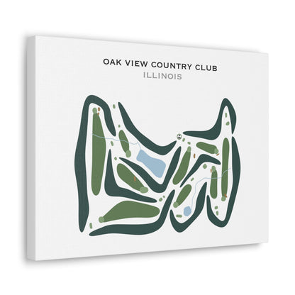 Oak View Country Club, Illinois - Printed Golf Courses