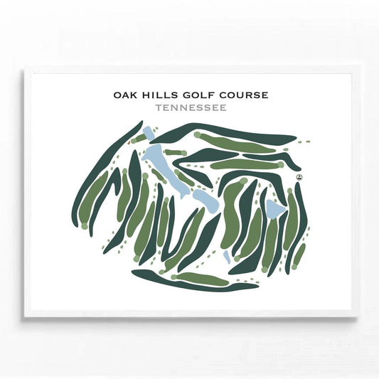 Oak hills Golf Course, Tennessee - Printed Golf Courses