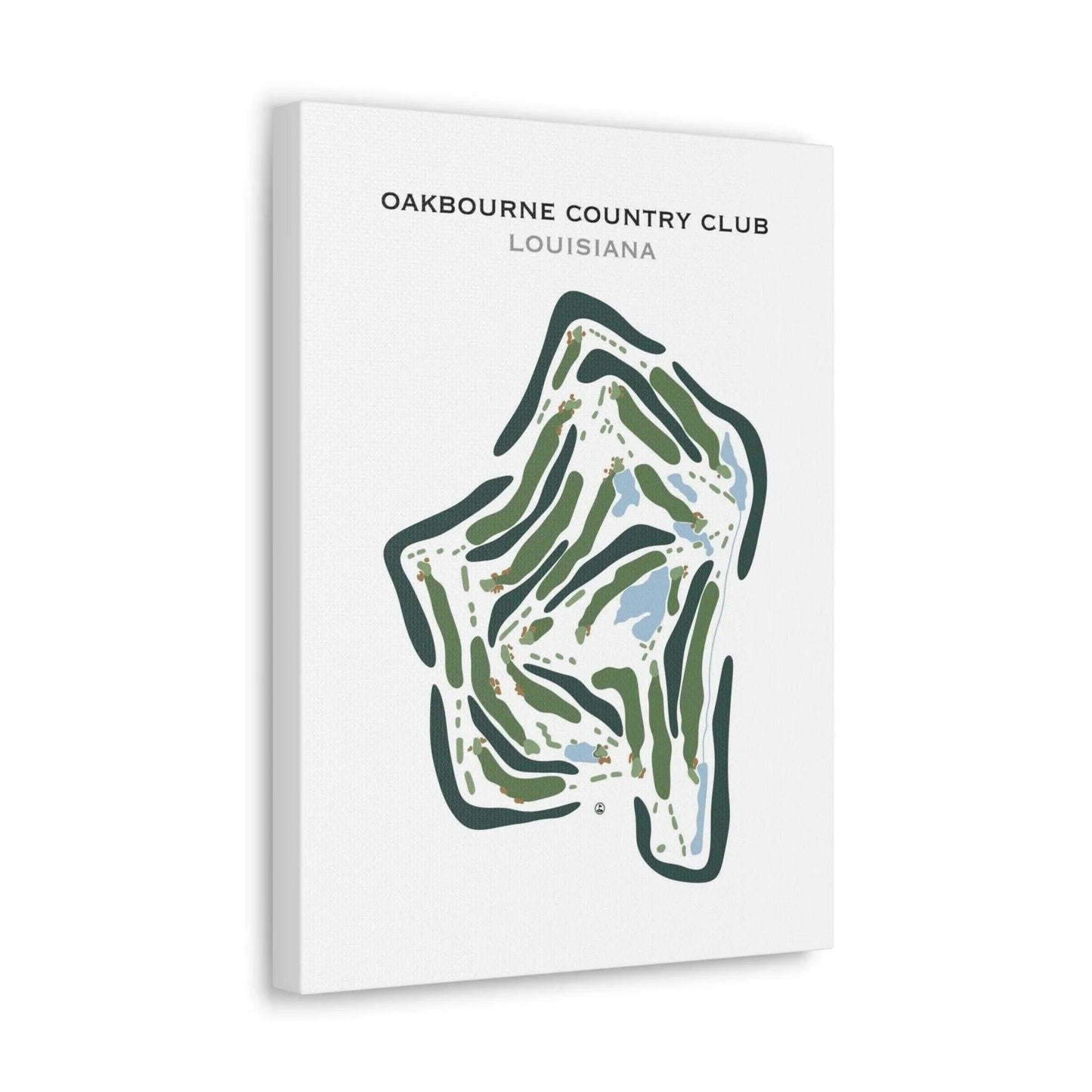 Oakbourne Country Club, Louisiana - Printed Golf Course