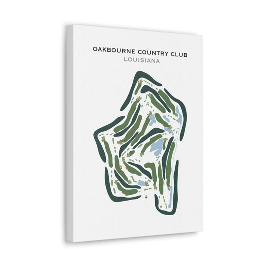 Oakbourne Country Club, Louisiana - Printed Golf Course