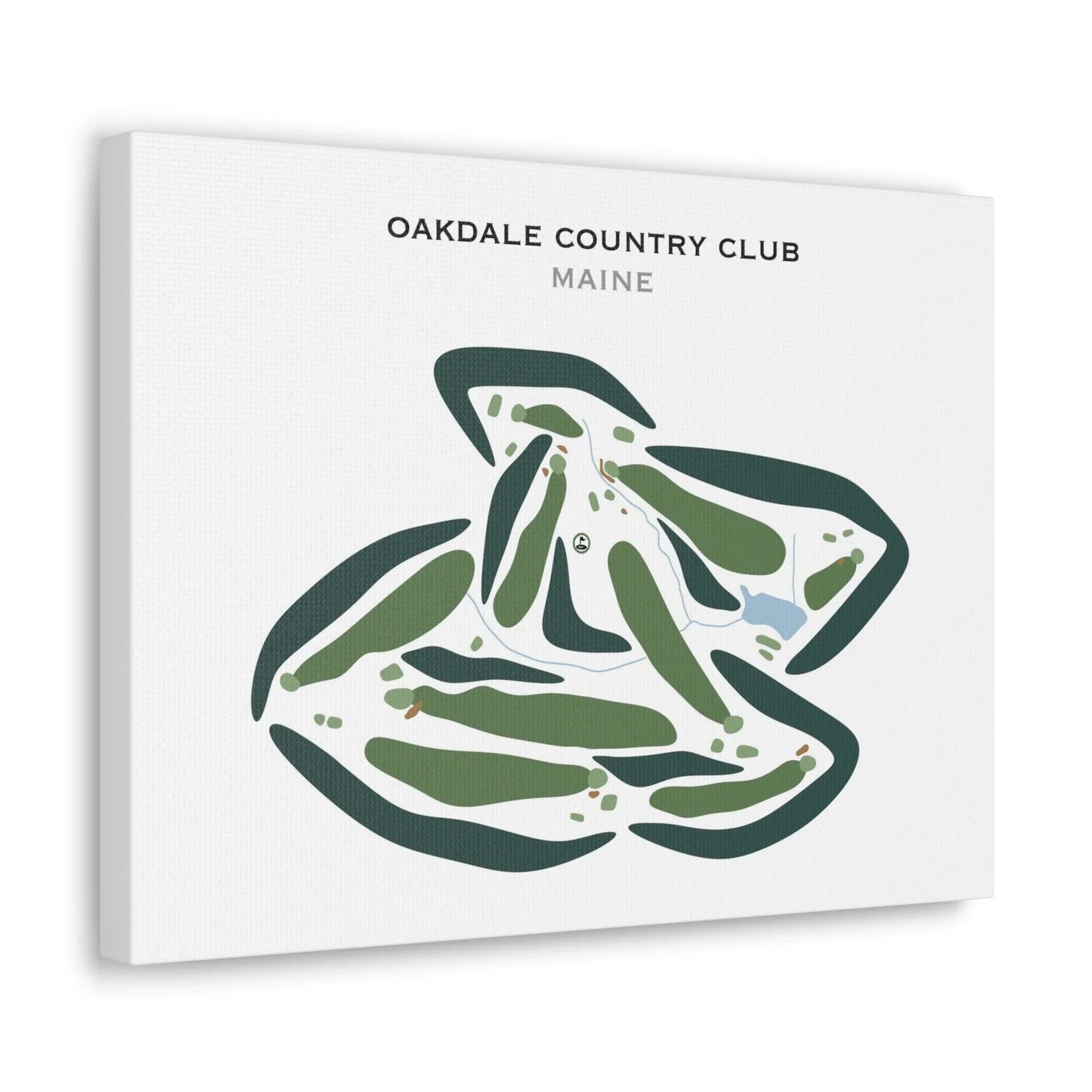 Oakdale Country Club, Maine - Printed Golf Courses