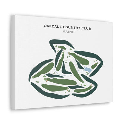Oakdale Country Club, Maine - Printed Golf Courses