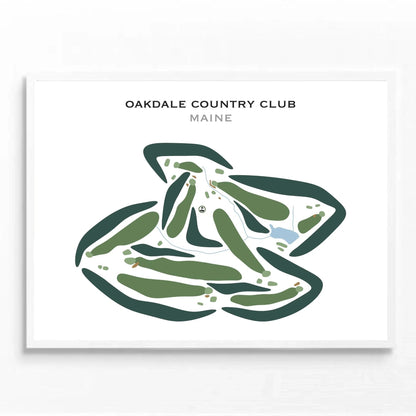 Oakdale Country Club, Maine - Printed Golf Courses
