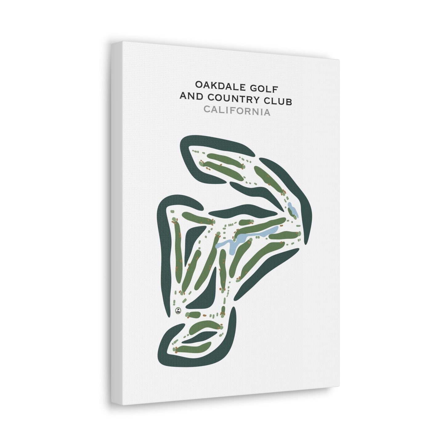 Oakdale Golf and Country Club, California - Printed Golf Courses