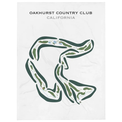 Oakhurst Country Club, California - Printed Golf Courses