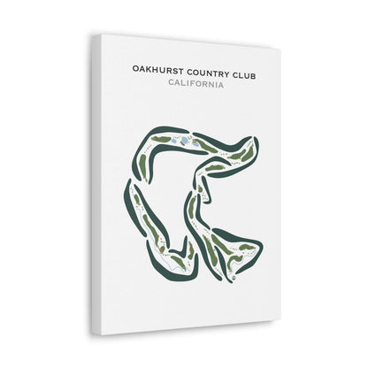 Oakhurst Country Club, California - Printed Golf Courses