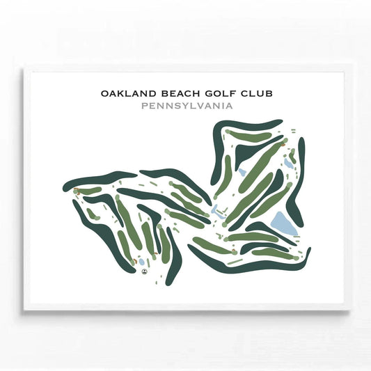 Oakland Beach Golf Club, Pennsylvania - Printed Golf Course