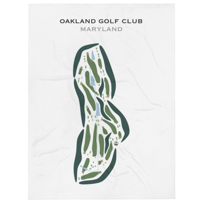 Oakland Golf Club, Maryland - Printed Golf Courses