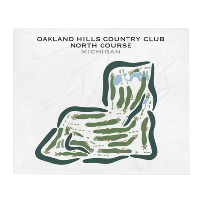 Oakland Hills Country Club North, Michigan - Printed Golf Courses