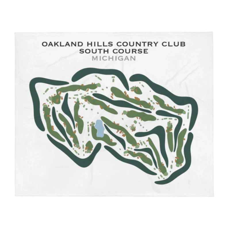 Oakland Hills Country Club South, Michigan - Printed Golf Courses