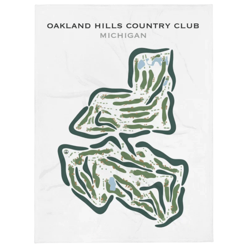 Oakland Hills Country Club, Michigan - Printed Golf Courses