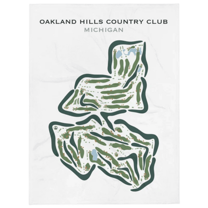 Oakland Hills Country Club, Michigan - Printed Golf Courses