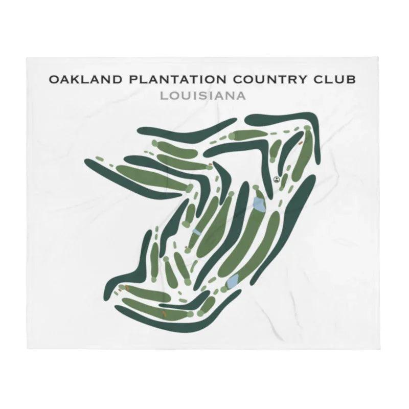 Oakland Plantation Country Club, Louisiana - Printed Golf Course