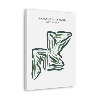 Oakland Golf Club, Nebraska - Printed Golf Courses