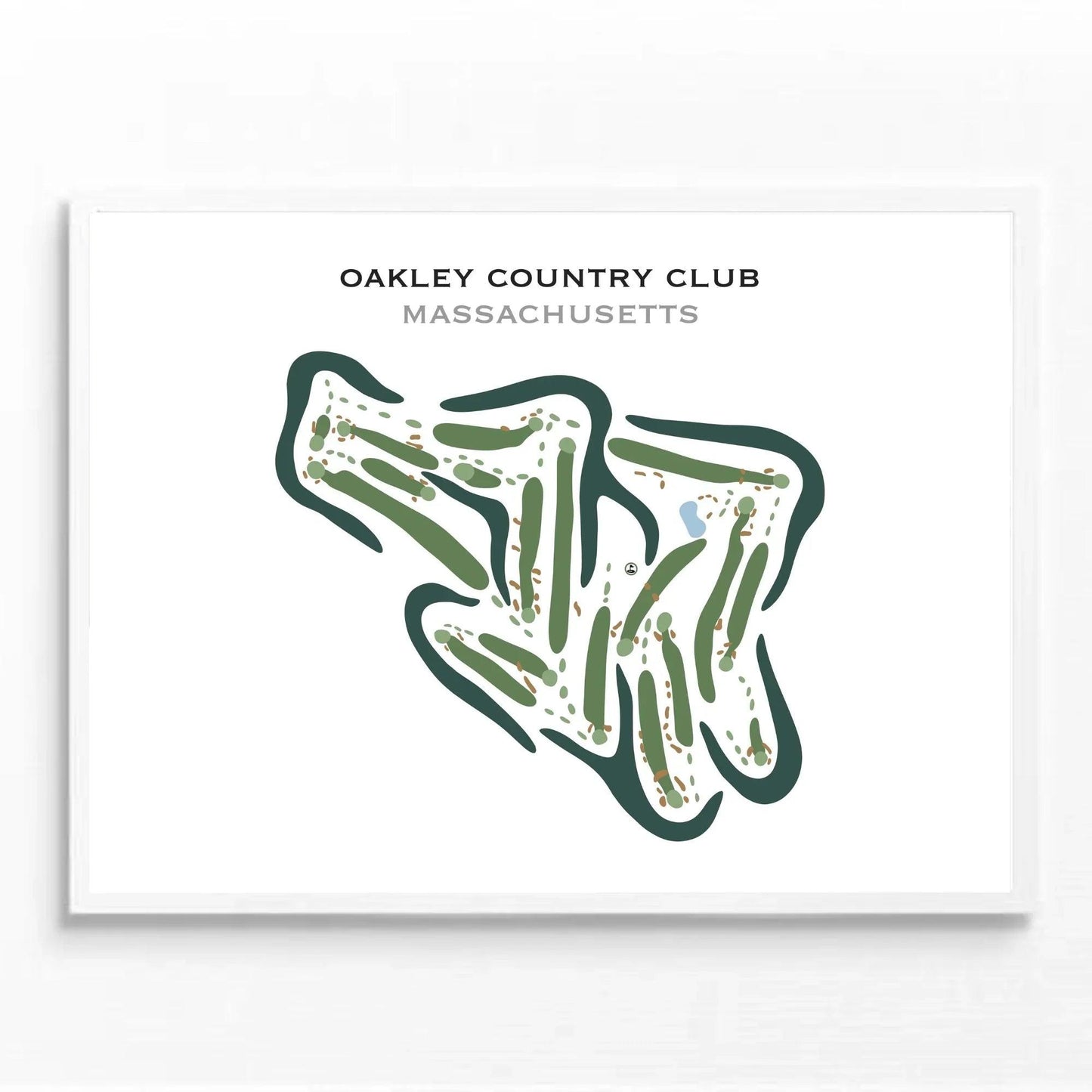 Oakley Country Club, Massachusetts - Printed Golf Courses