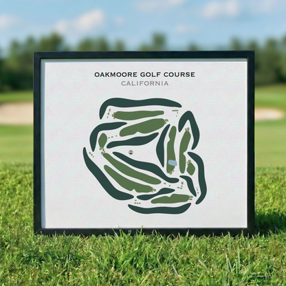 Oakmoore Golf Course, California - Printed Golf Courses
