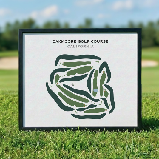Oakmoore Golf Course, California - Printed Golf Courses