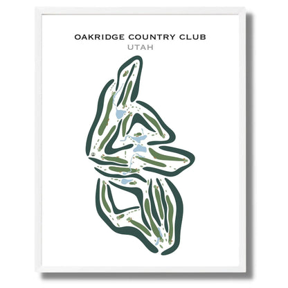 Oakridge County Club, Farmington Utah - Printed Golf Courses