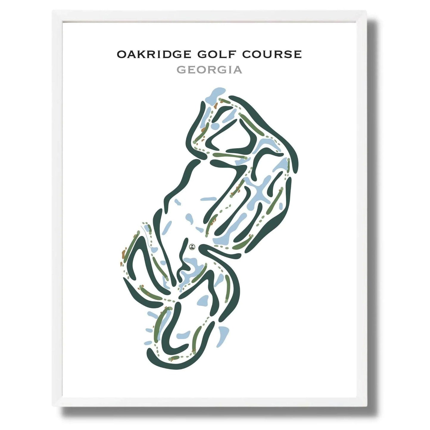 Oakridge Golf Course, Georgia - Printed Golf Courses