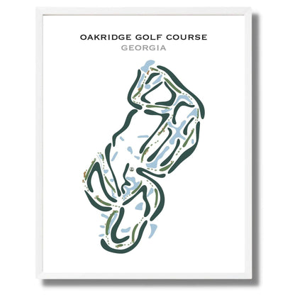 Oakridge Golf Course, Georgia - Printed Golf Courses