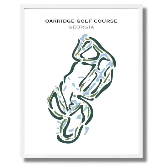Oakridge Golf Course, Georgia - Printed Golf Courses