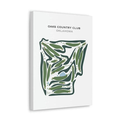 Oaks Country Club, Oklahoma - Printed Golf Courses