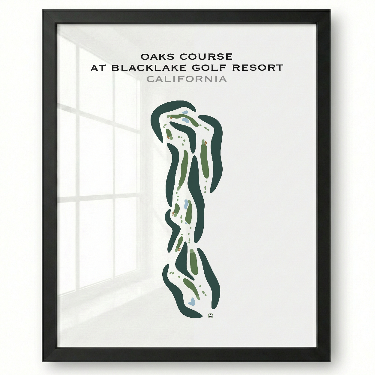 Oaks Course at Blacklake Golf Course, California - Printed Golf Courses