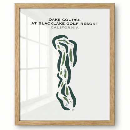 Oaks Course at Blacklake Golf Course, California - Printed Golf Courses