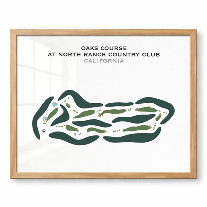 Oaks Course at North Ranch Country Club, California - Printed Golf Courses