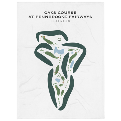 Oaks Golf Course at Pennbrooke Fairways, Florida - Printed Golf Courses