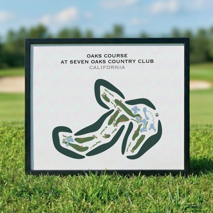 Oaks Course at Seven Oaks Country Club, California - Printed Golf Courses